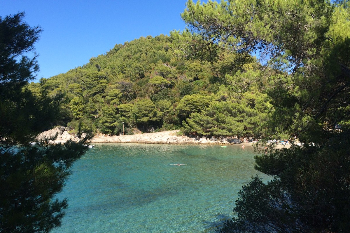 Playa al sur de Mljet