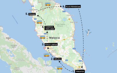 Ruta por Malasia y Singapur en 15 días